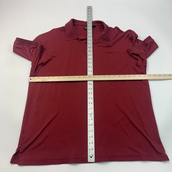 Ping Golf Polo Shirt Mens XL Extra Large Maroon Short Sleeve Cotton Blend - Picture 4 of 9